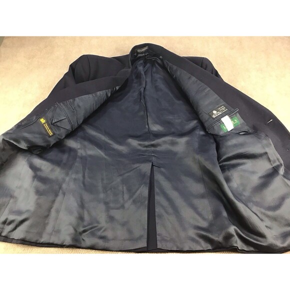 Lauren Ralph Lauren Vtg Blazer Men's 42R Navy Blue Wool Gold Buttons Sport Coat - Picture 5 of 16